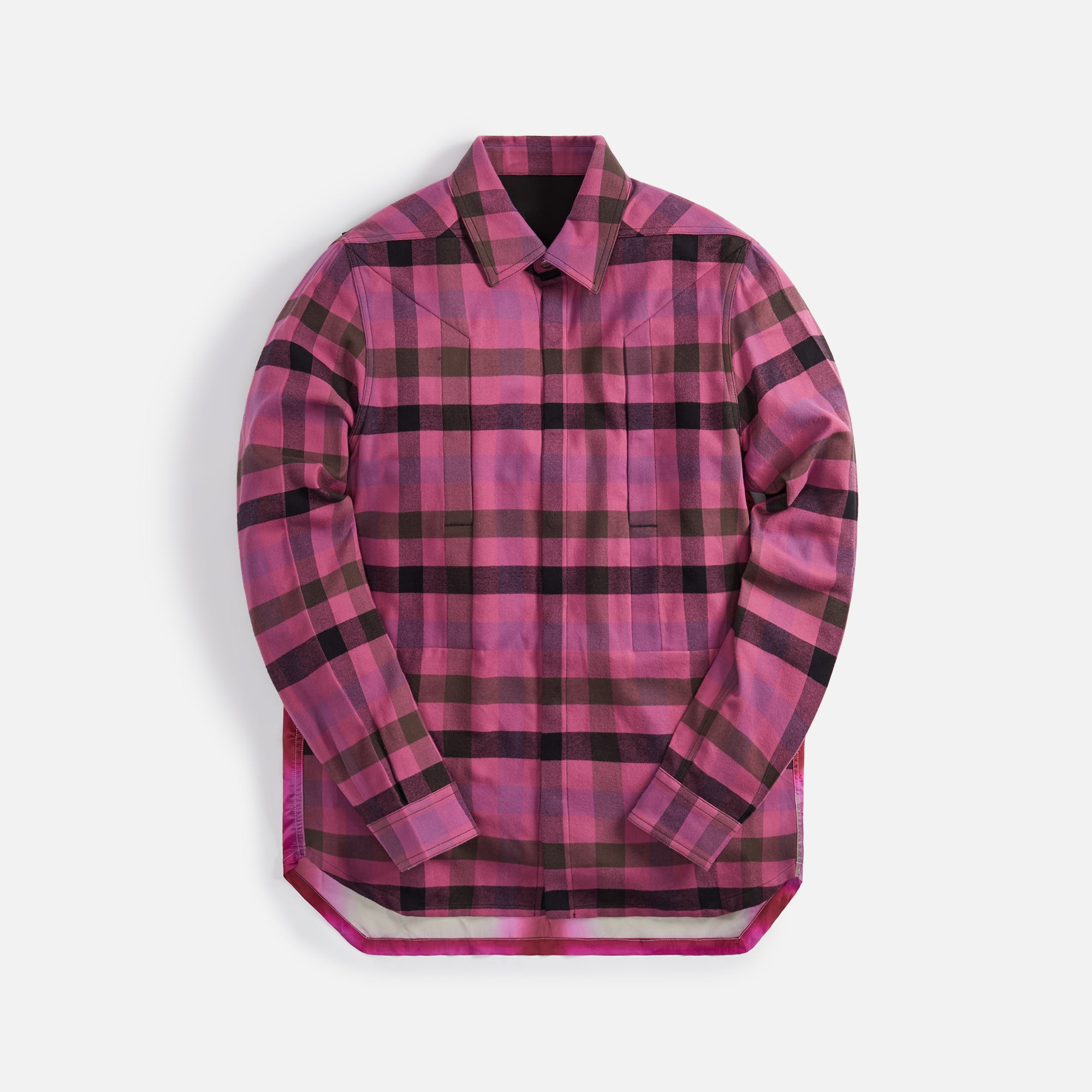 Rick Owens Fogpocket Outershirt - Hot Pink Plaid – Kith