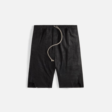 Rick Owens Basket Swingers Blistered Lamb Short - Black