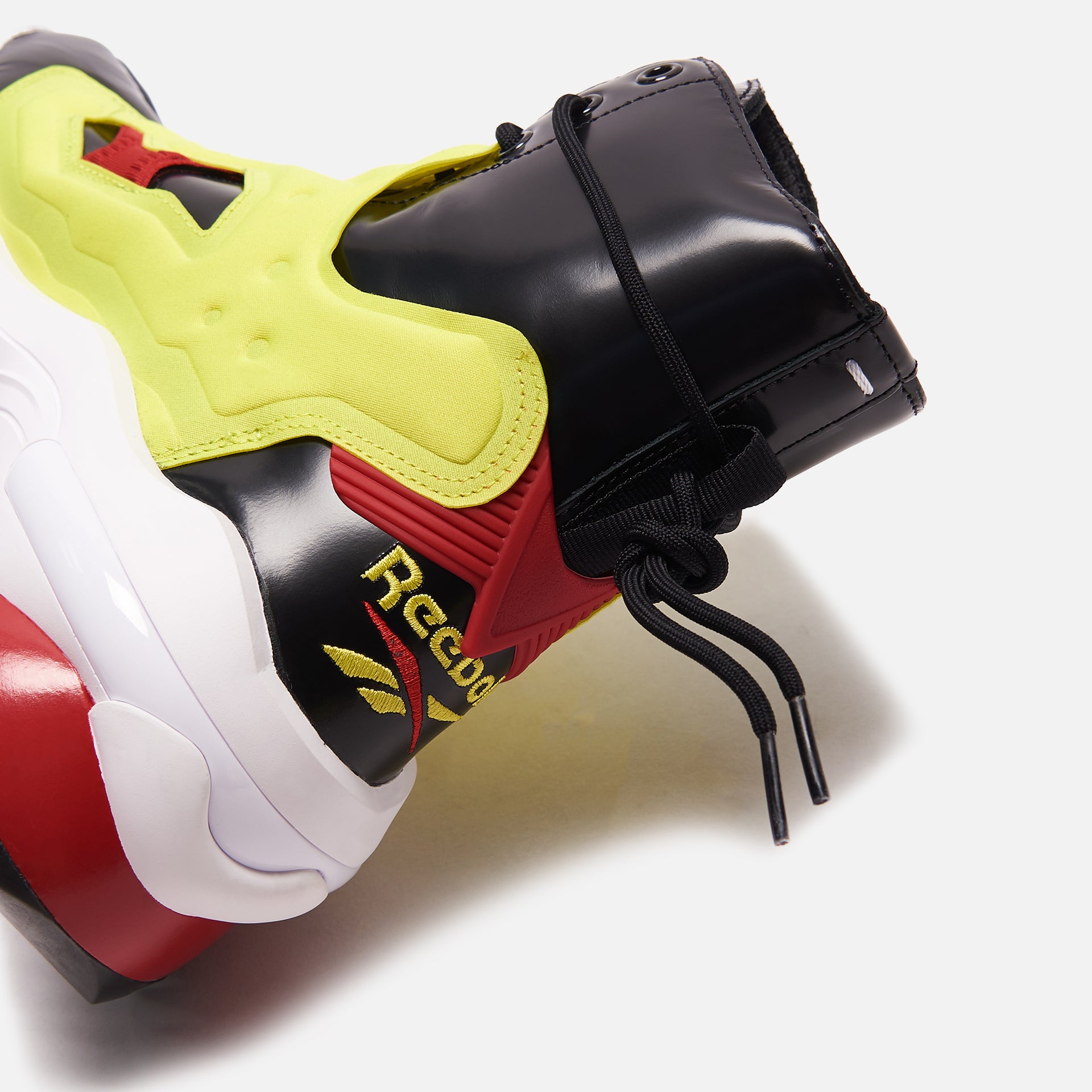 Maison Margiela x Reebok Pump Tabi Boot - Black / Yellow Matt