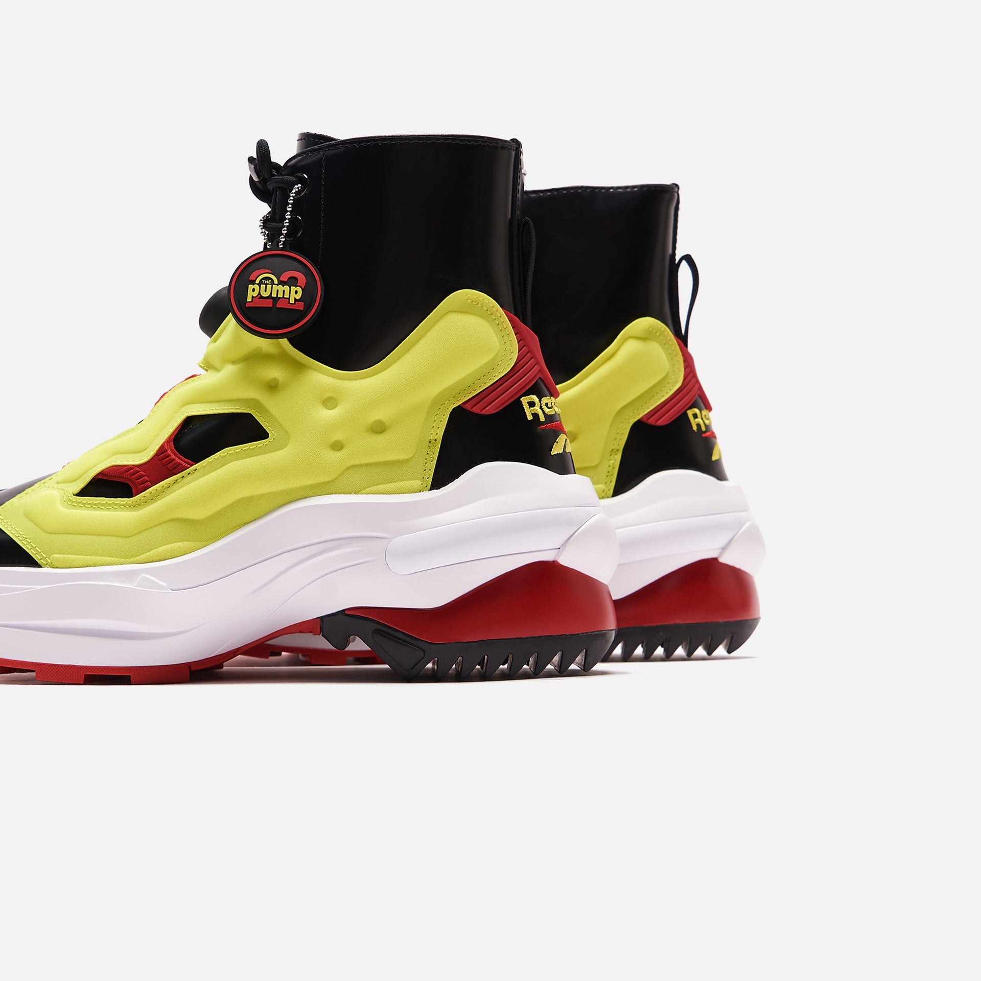 Maison Margiela x Reebok Pump Tabi Boot - Black / Yellow Matt