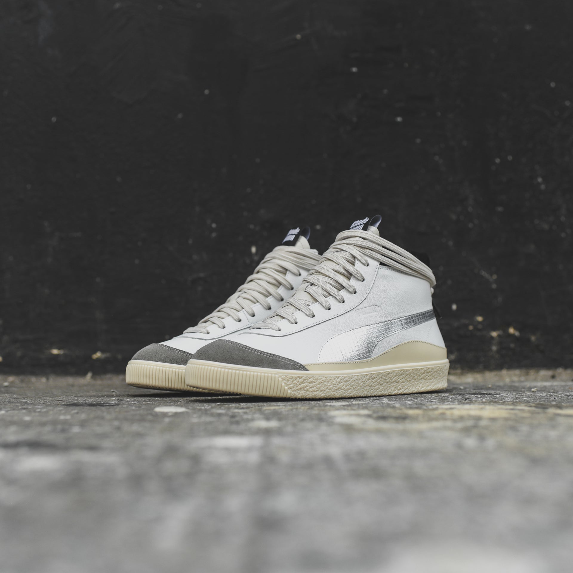 Puma x Rhude Basket '68 Mid OG - White / Grey