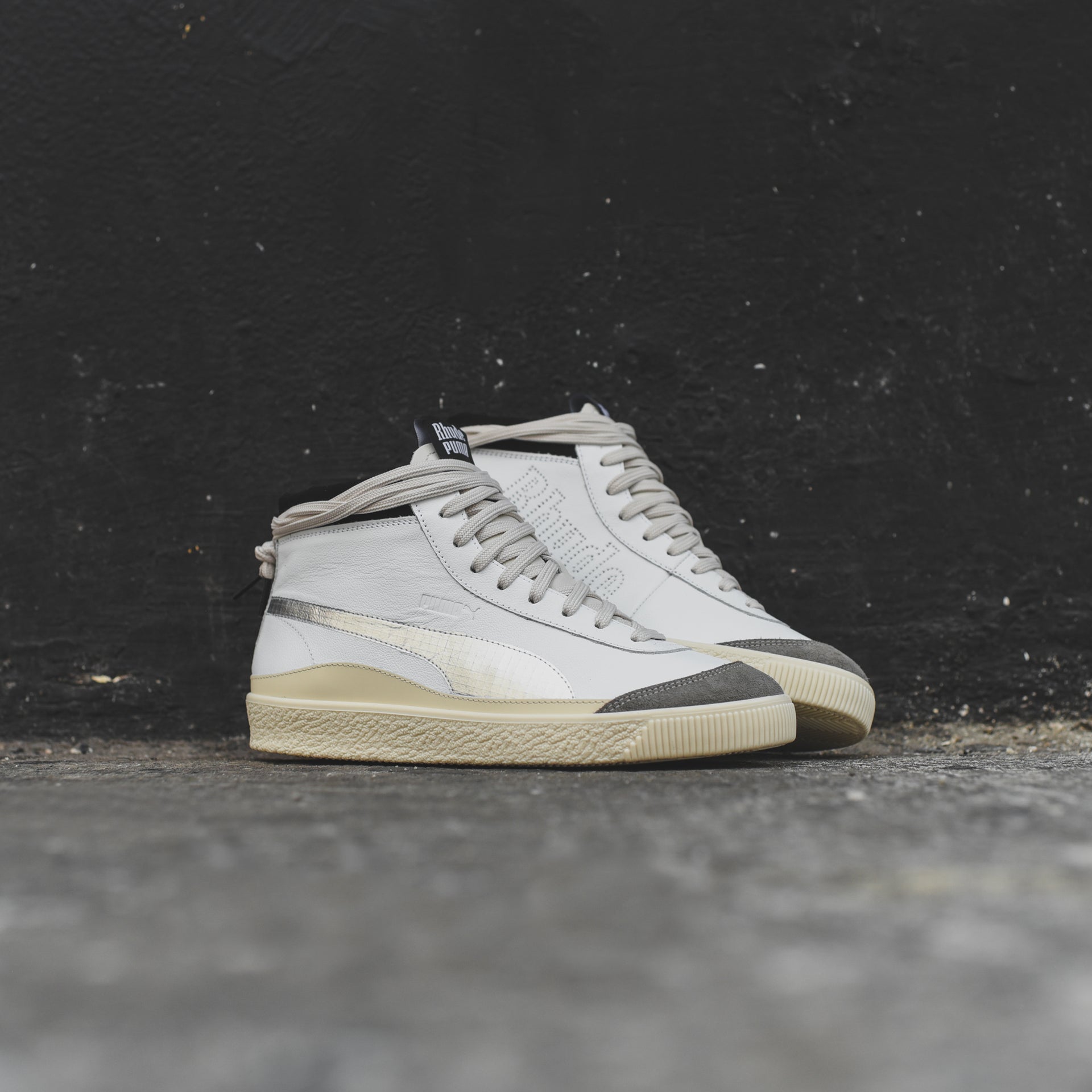 Puma x Rhude Basket '68 Mid OG - White / Grey