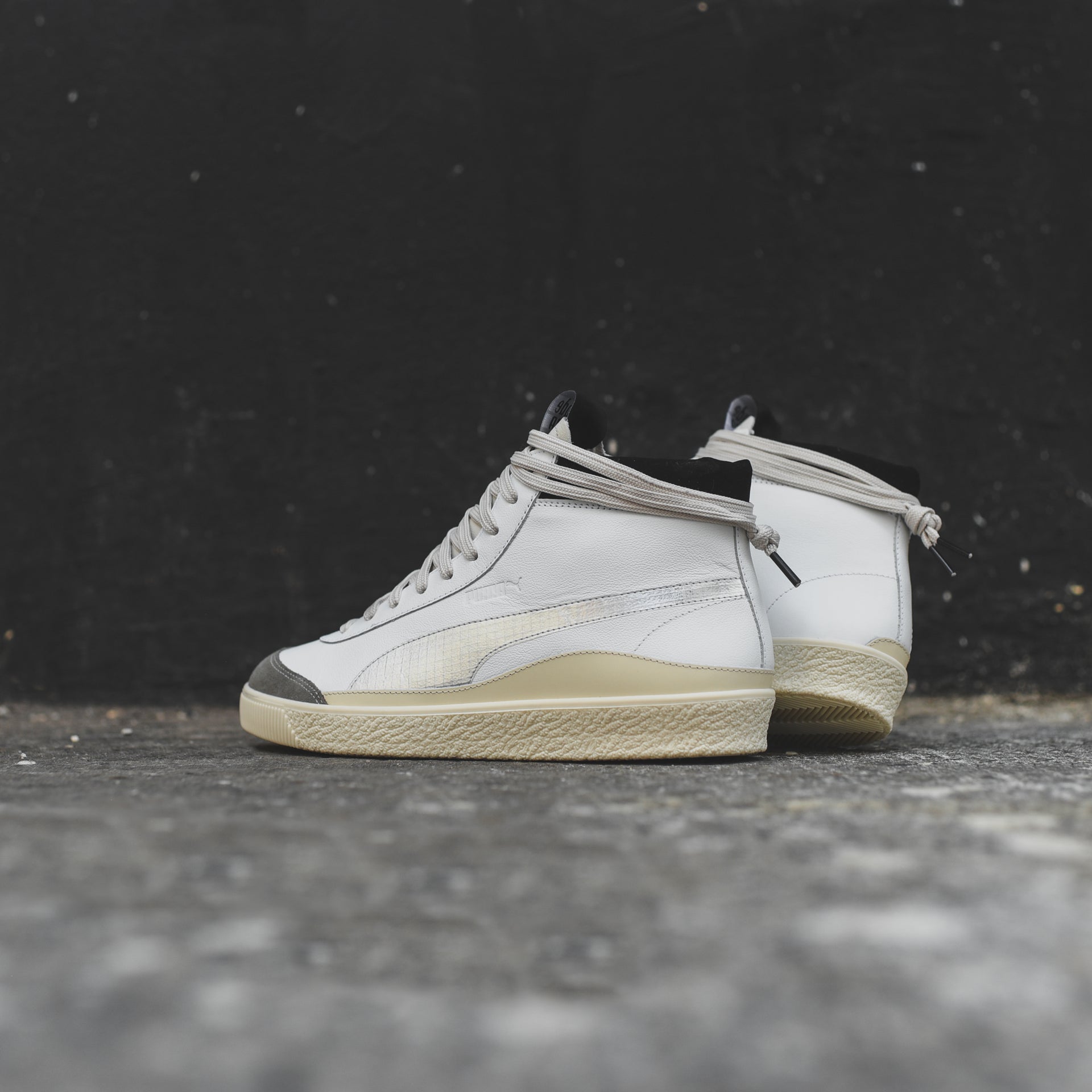 Puma x Rhude Basket '68 Mid OG - White / Grey