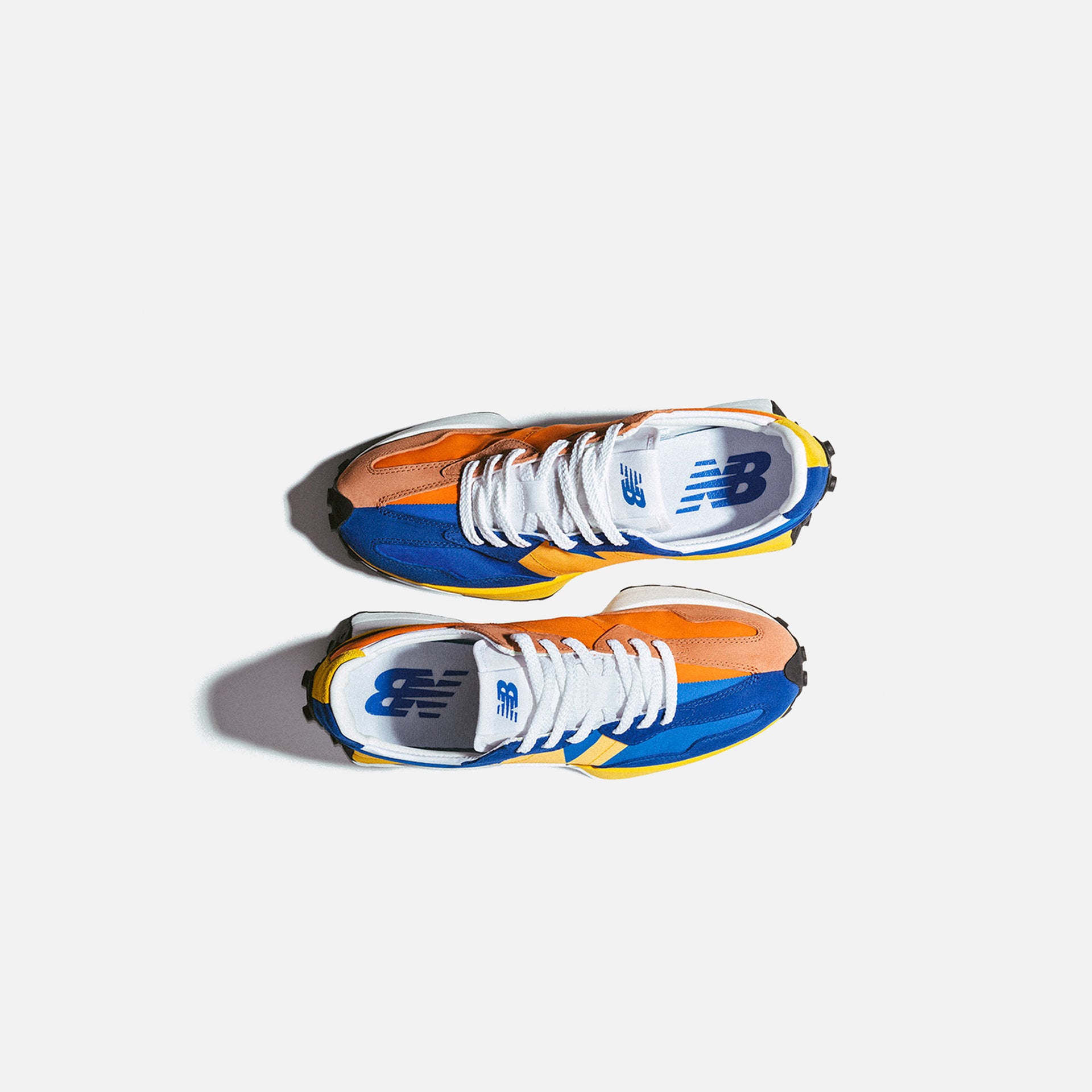 New Balance 327 - Orange / Blue Split