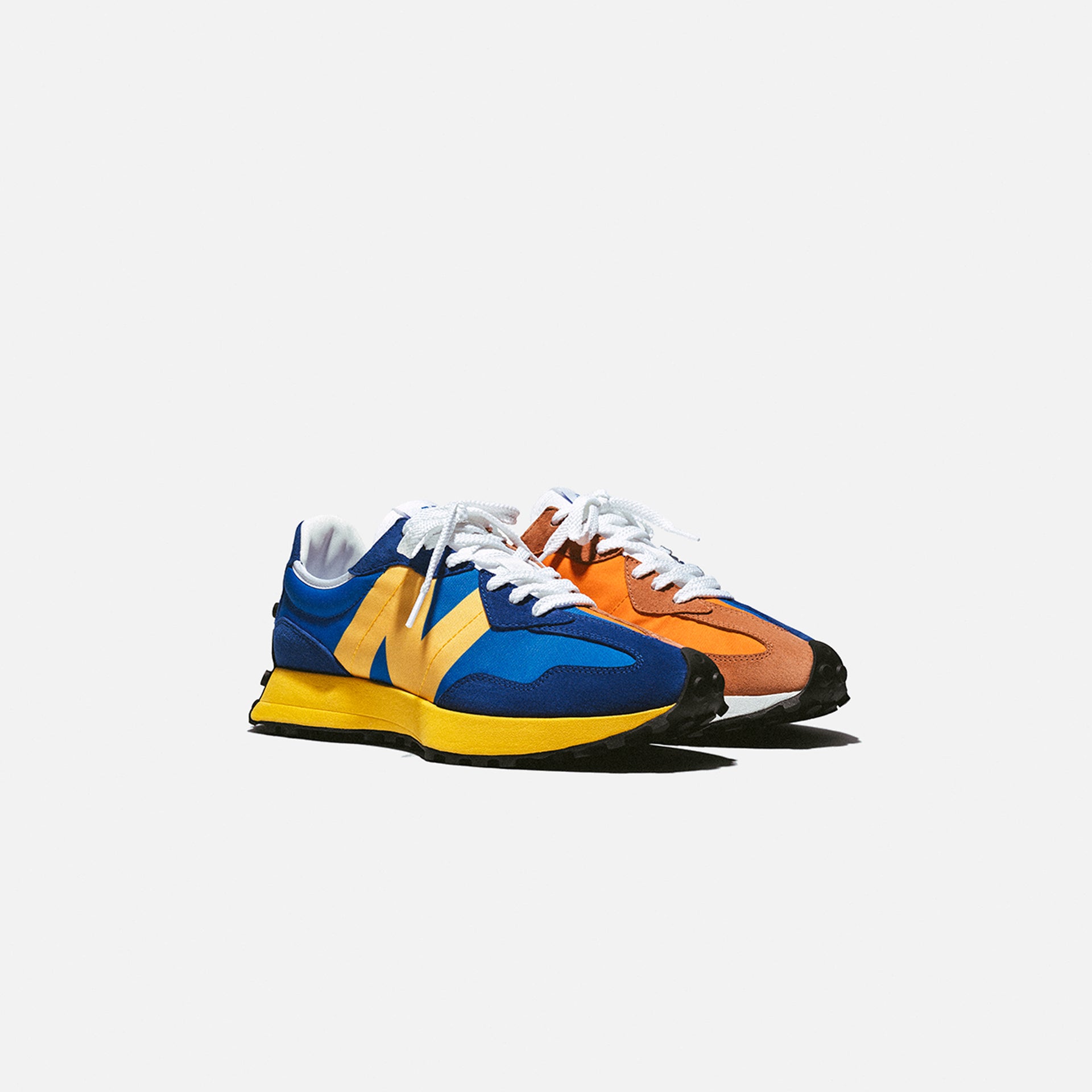 New Balance 327 - Orange / Blue Split