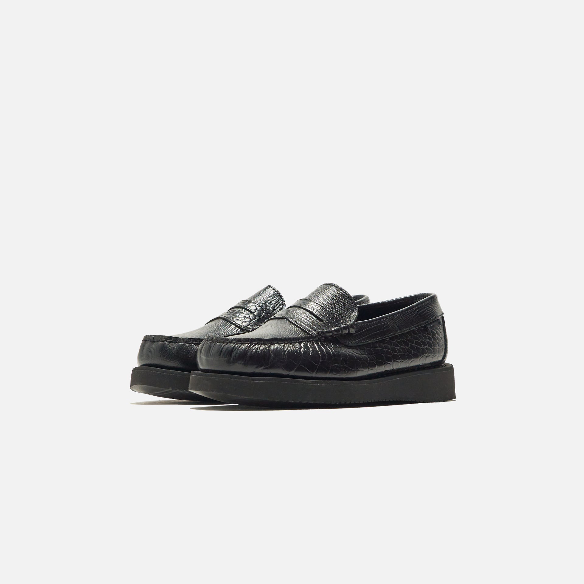 Sebago x Engineered Garments Loafer - Exotic Black