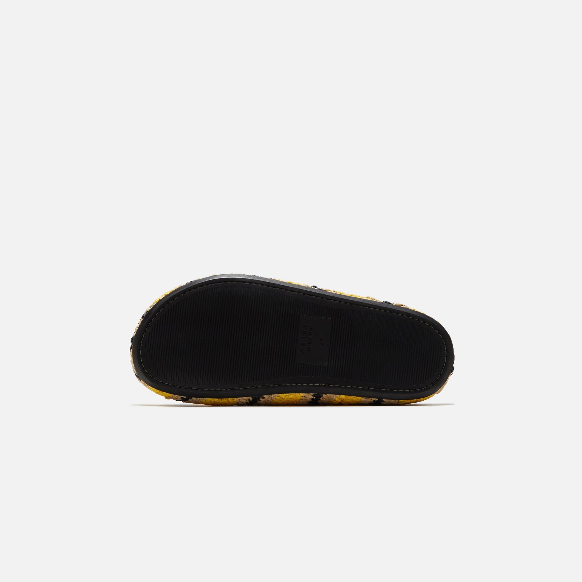 Marni x No Vacancy Inn Fussbet Sabot Rafia Waves - Sun / Natural