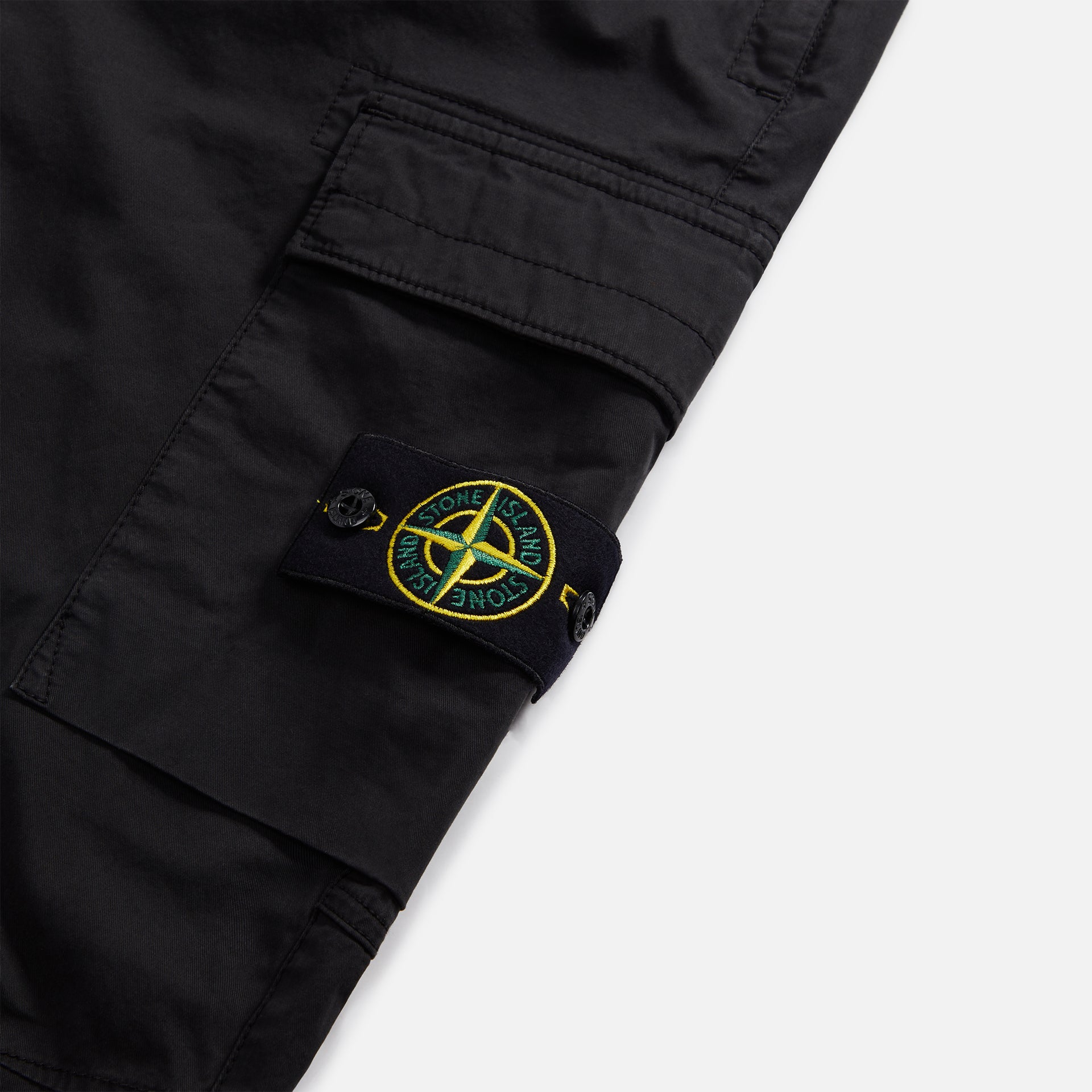 Stone Island Garment Dyed Cotton Twill Pant - Black