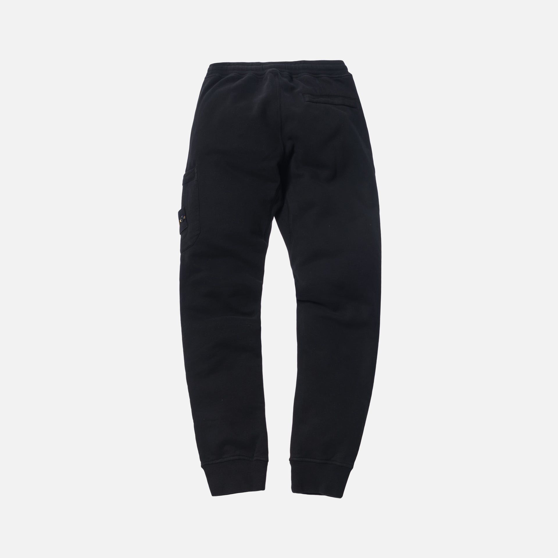 Stone Island Brushed Cotton Garment Dyed Sweatpant - Black