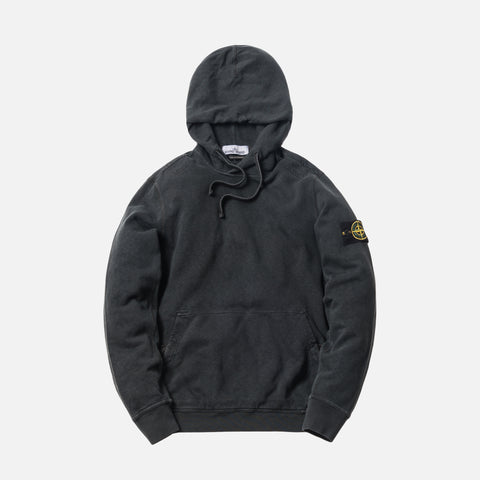 Stone Island Garment Dyed Old Effect Hoodie - Antracite