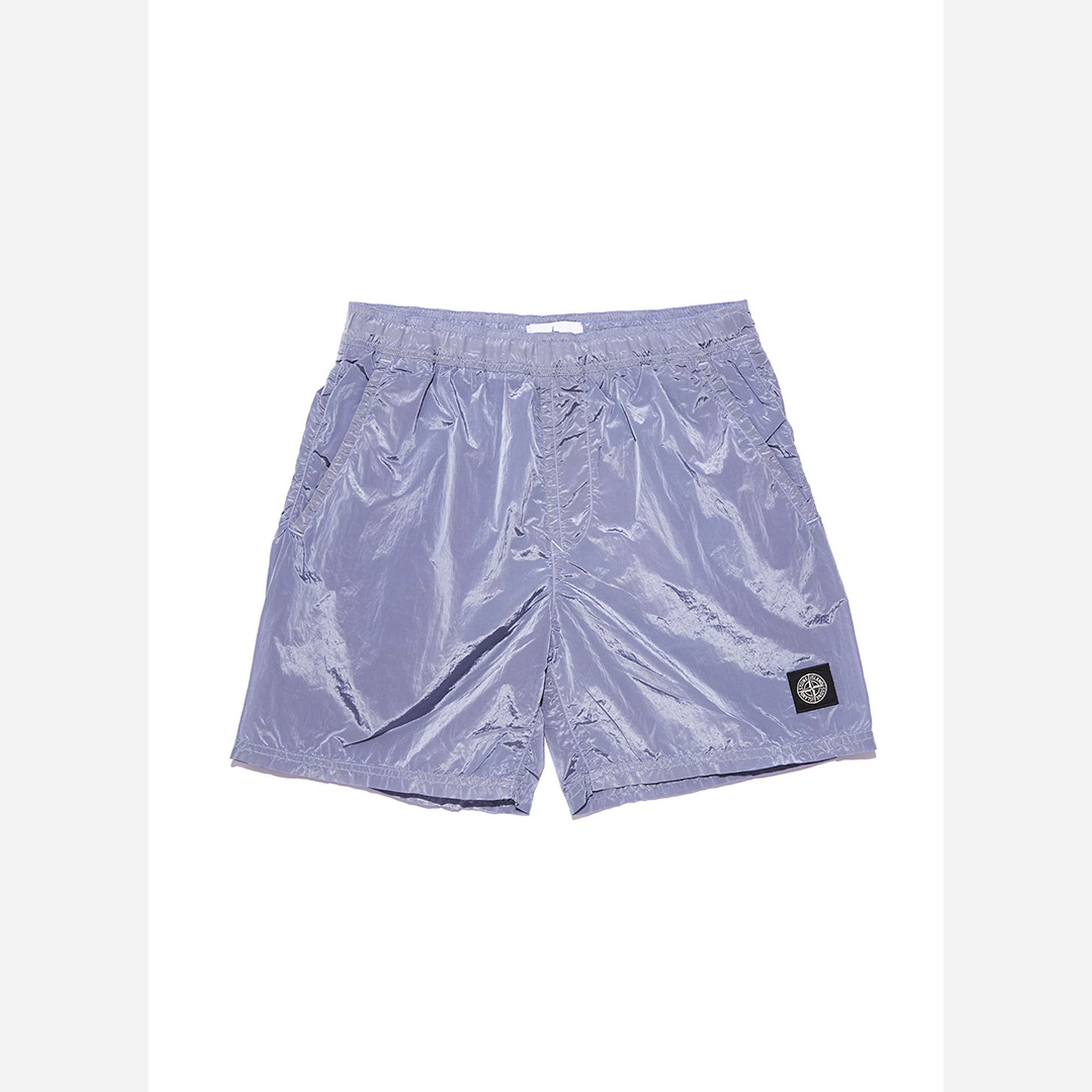 Stone Island Nylon Metal Short Length  Garment Dyed Logo Swim Shorts - Purple