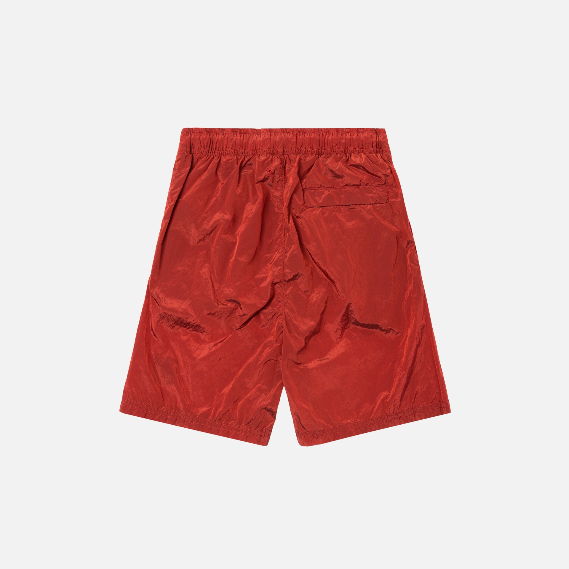 Stone Island Nylon Metal Mid Length Garment Dyed Logo Swim Short - Mattone