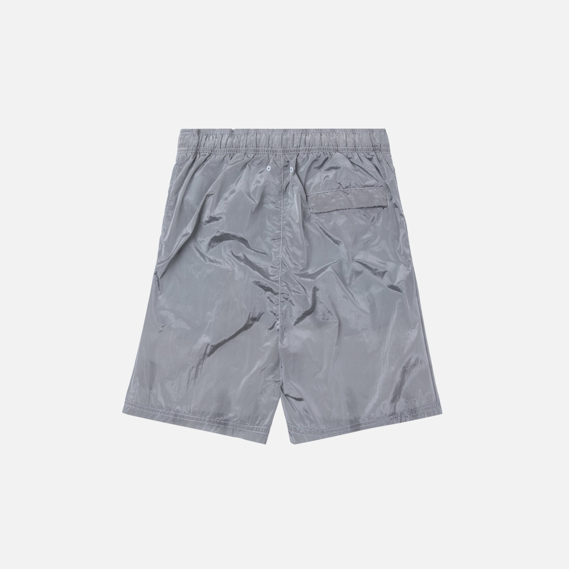 Stone Island Nylon Metal Mid Length Garment Dyed Logo Swim Short - Perla