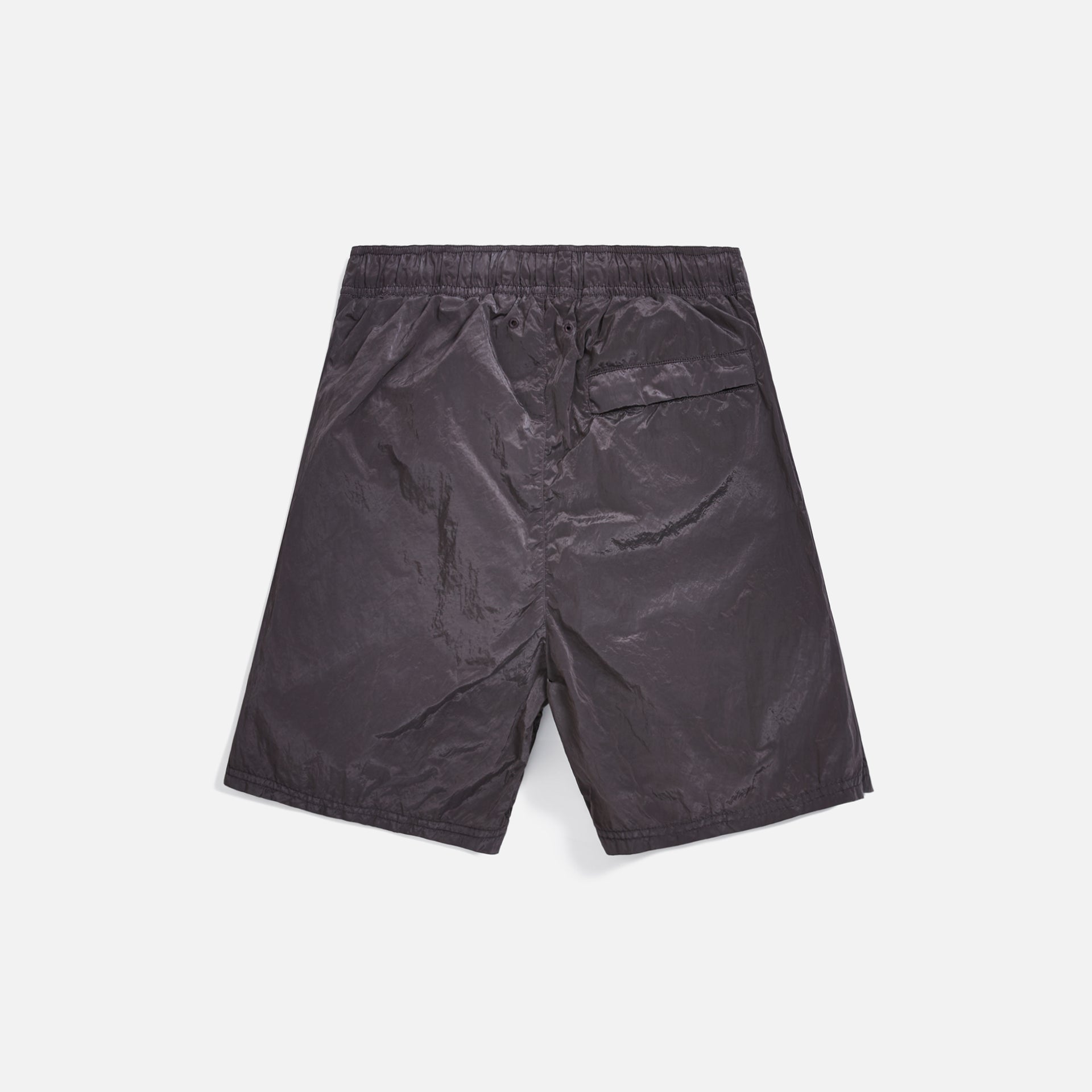 Stone Island Nylon Metal Mid Length Garment Dyed Logo Swim Short - Grey