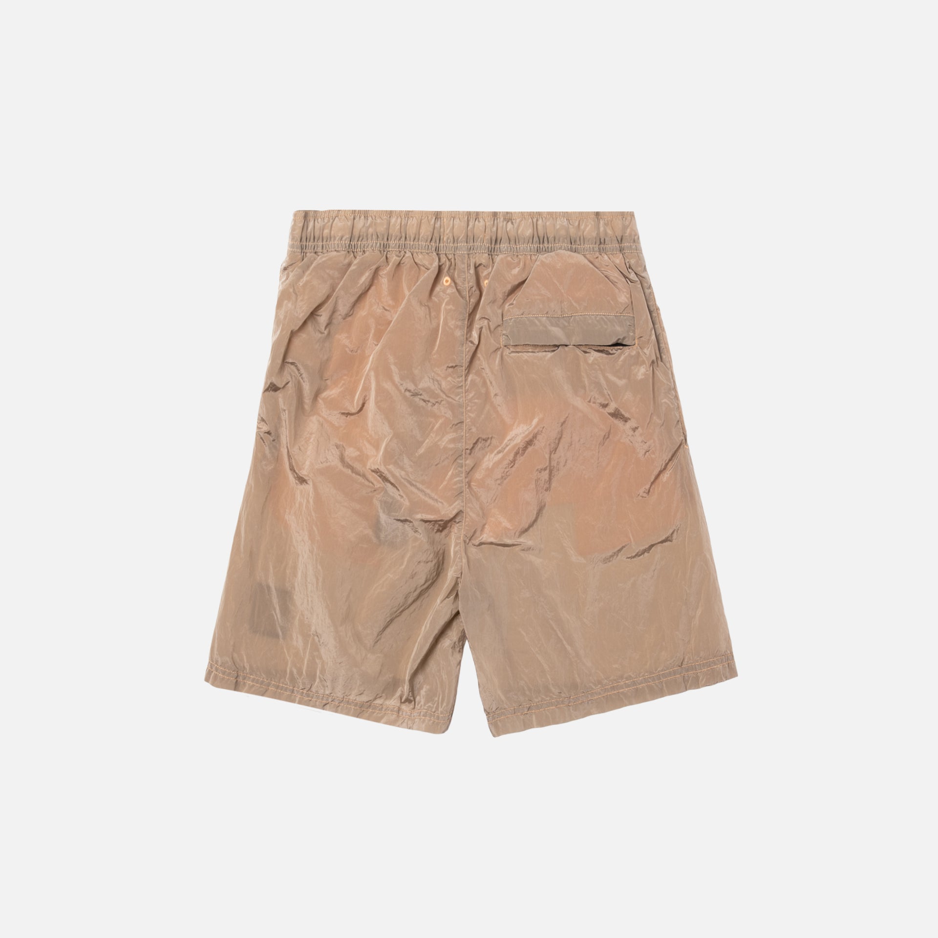 Stone Island Nylon Metal Mid Length Garment Dyed Logo Swim Short - Salmon