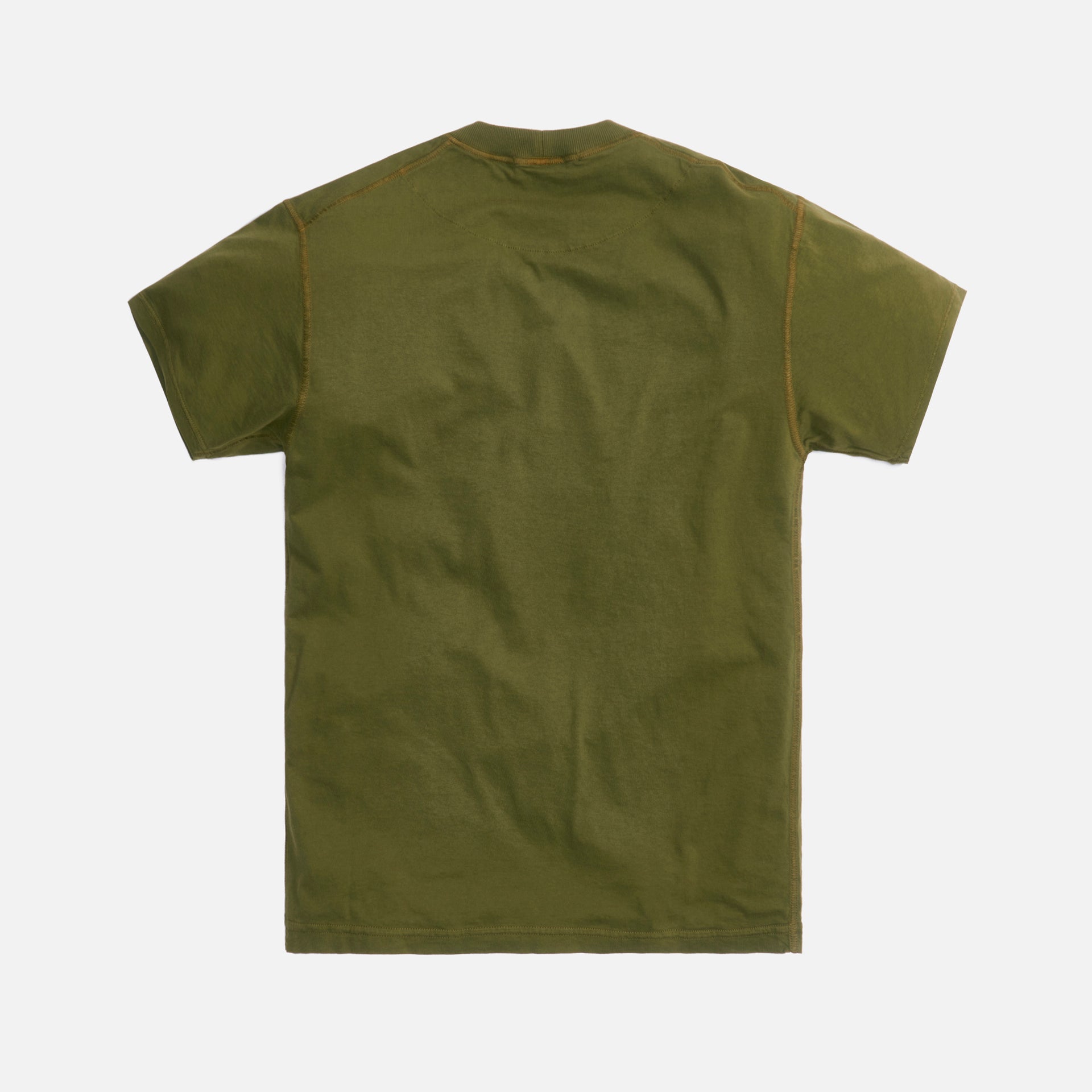 Stone Island Cotton Jersey Garment Dyed Fissato Tee - Olive Green