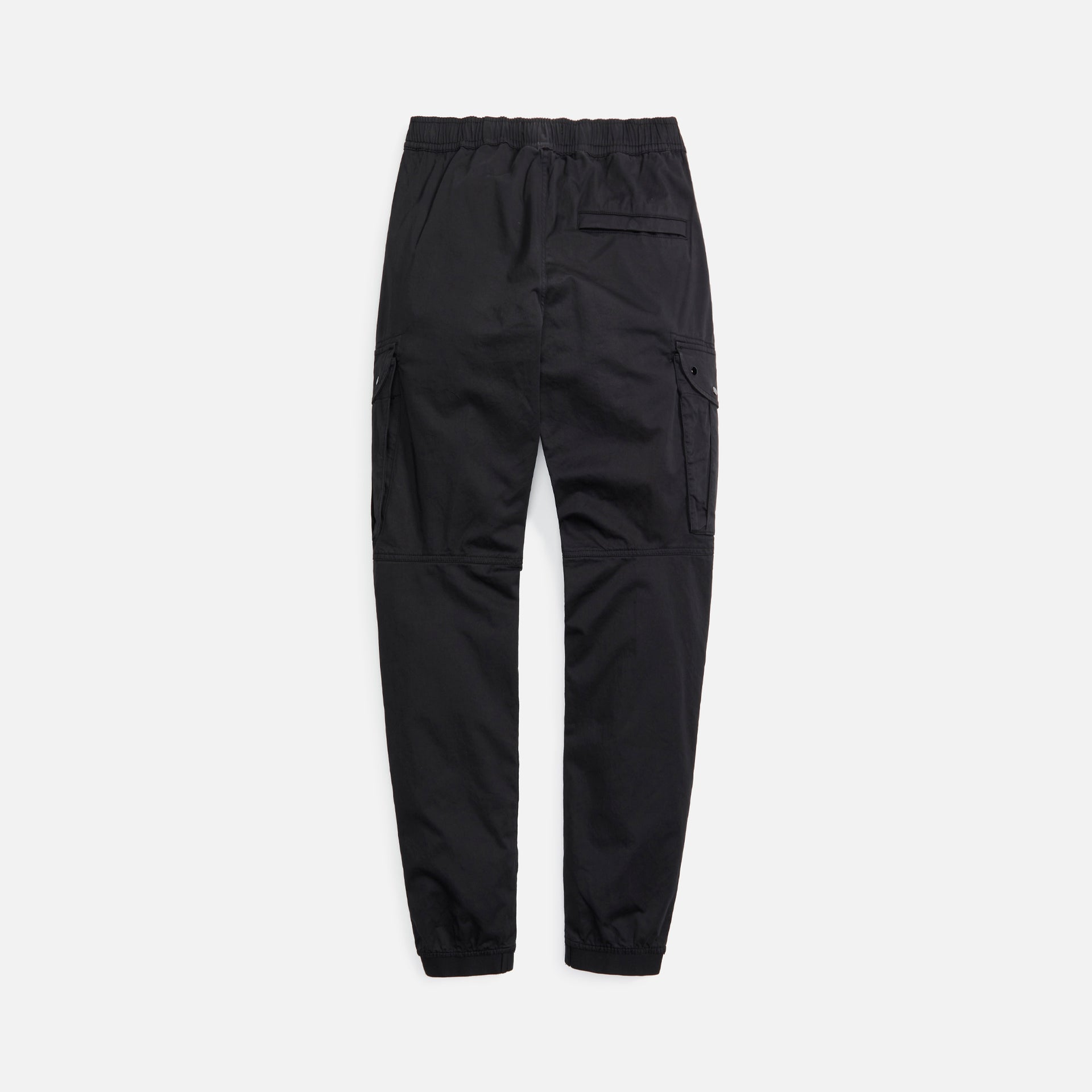 Stone Island Satin Garment Dyed Pants - Black