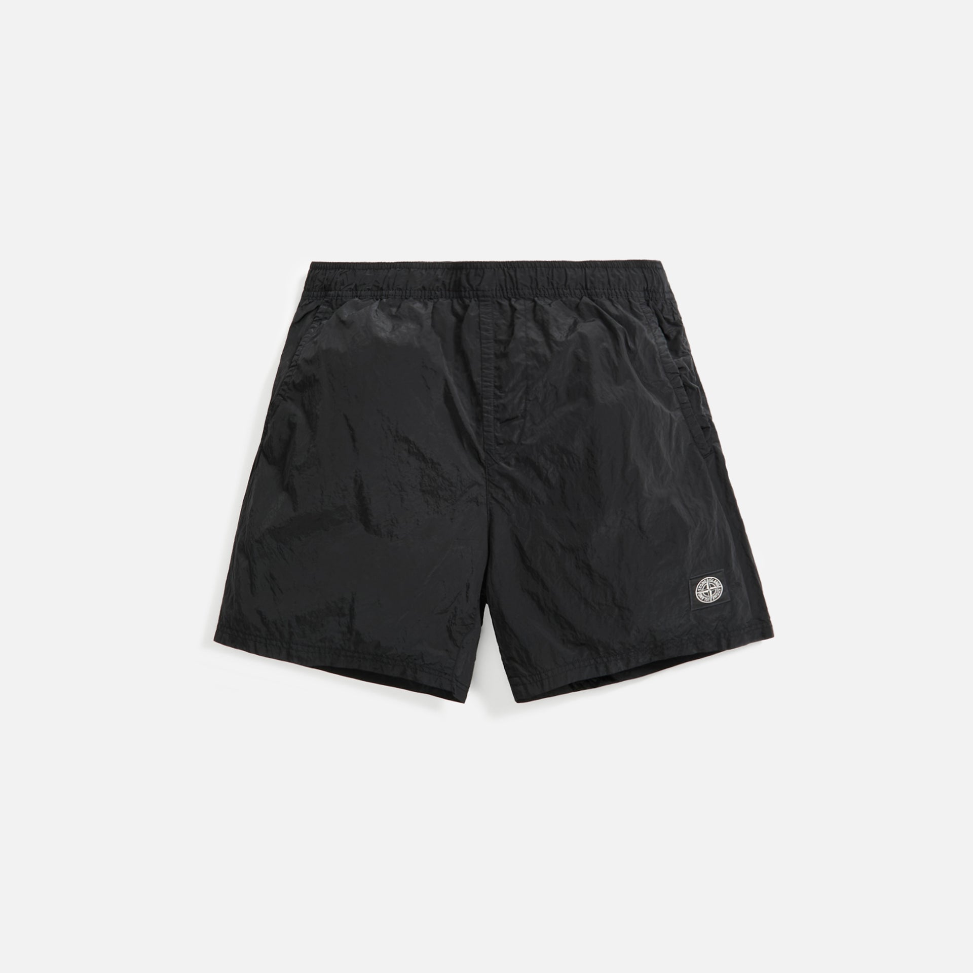 Stone Island Nylon Metal Garment Dyed Swim Shorts - Black