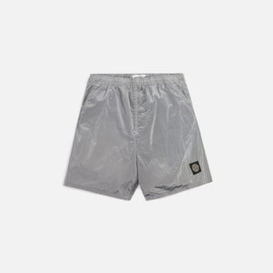 Stone Island Nylon Metal Garment Dyed Swim Shorts - Pearl Grey