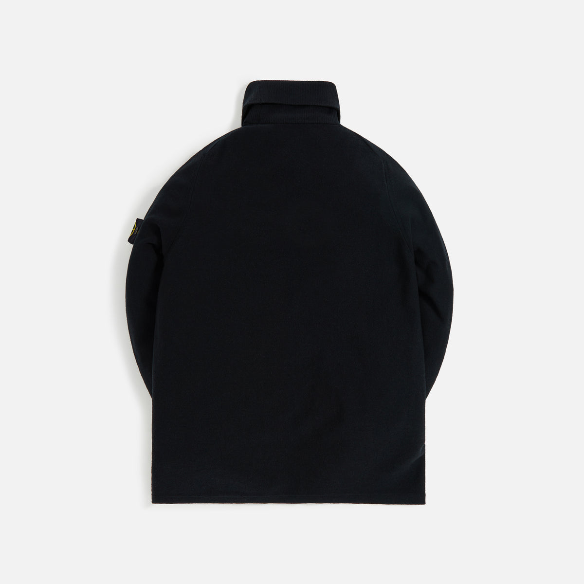 Stone Island Stretch Wool Turtleneck Sweater - Black
