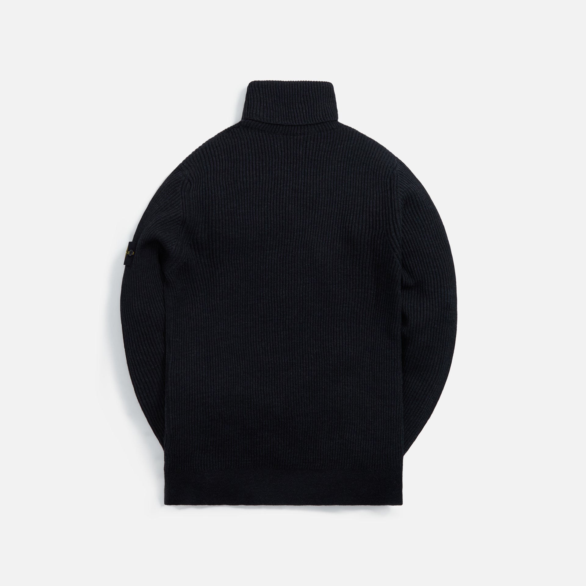 Stone Island Full Rib Wool Turtleneck - Charcoal