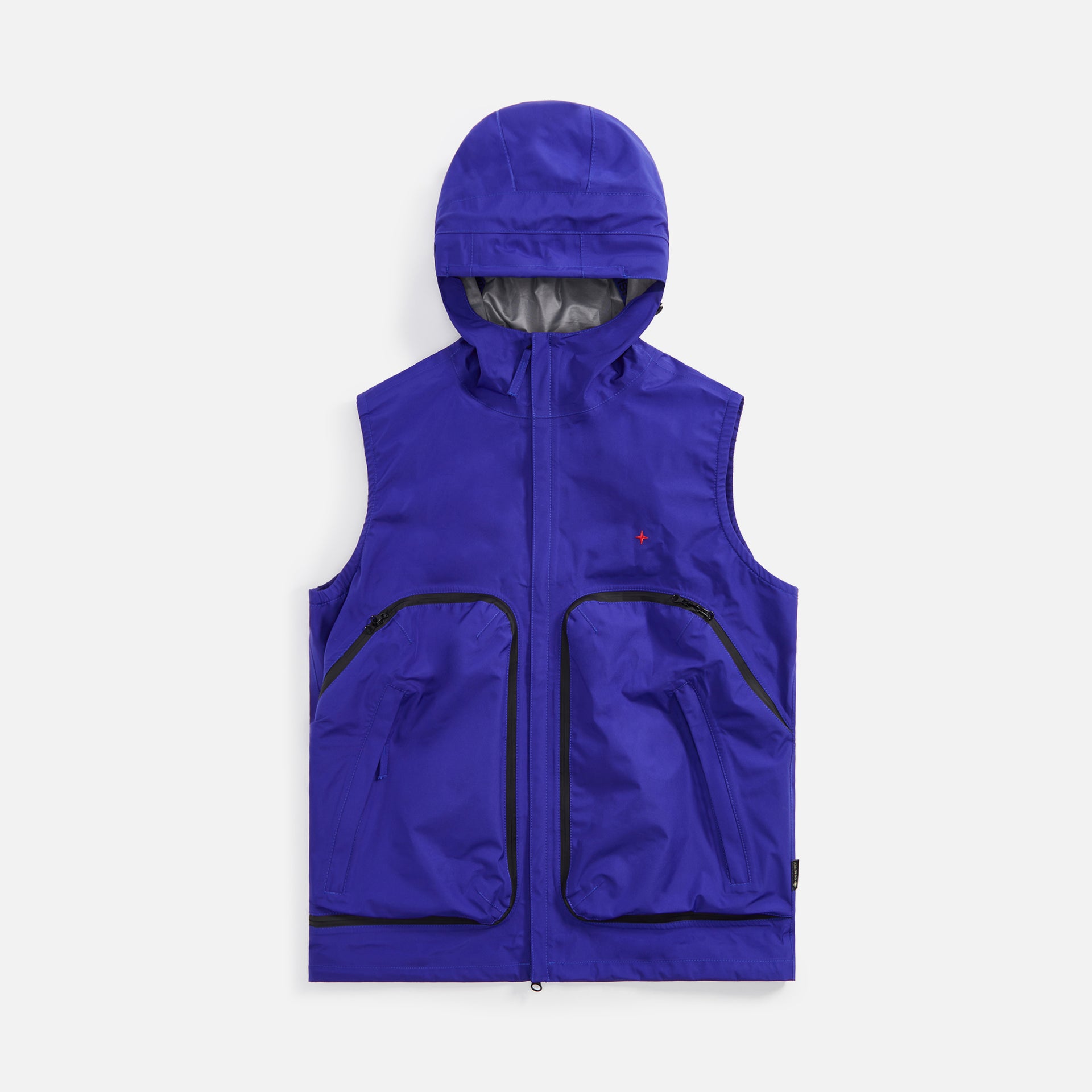 Stone Island Hooded Vest - Bright Blue