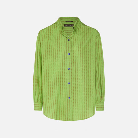 Siedrés Senia Striped Shirt - Green