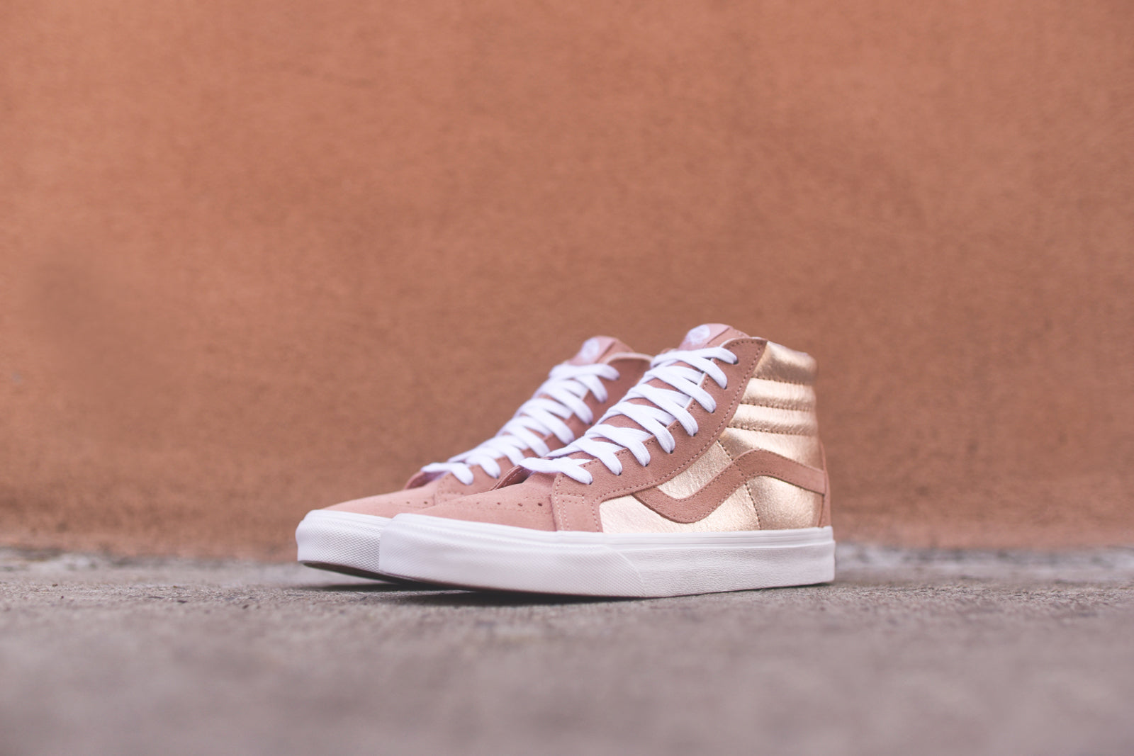 Vans WMNS Sk8-Hi - Rose Gold / White