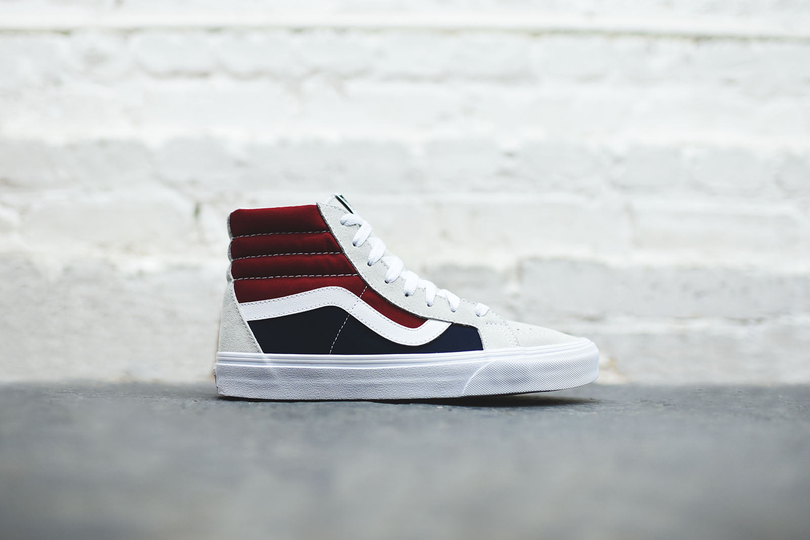 Vans Sk8-Hi Reissue Retro Block - White / Red / Blue
