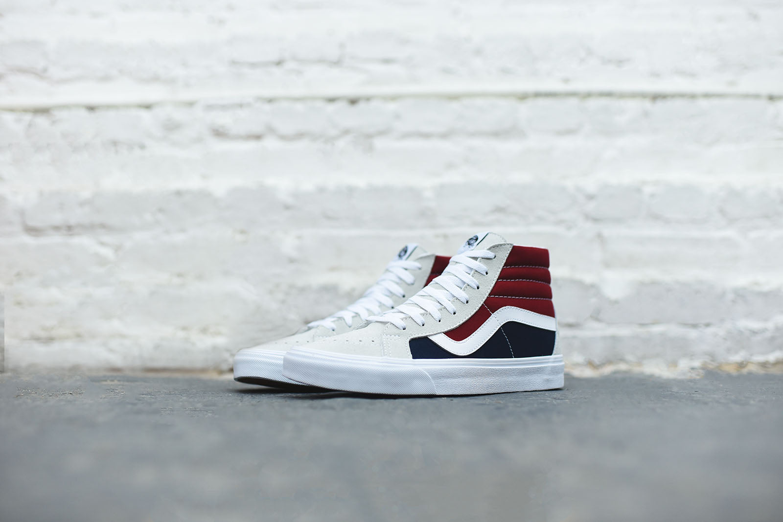 Vans Sk8-Hi Reissue Retro Block - White / Red / Blue