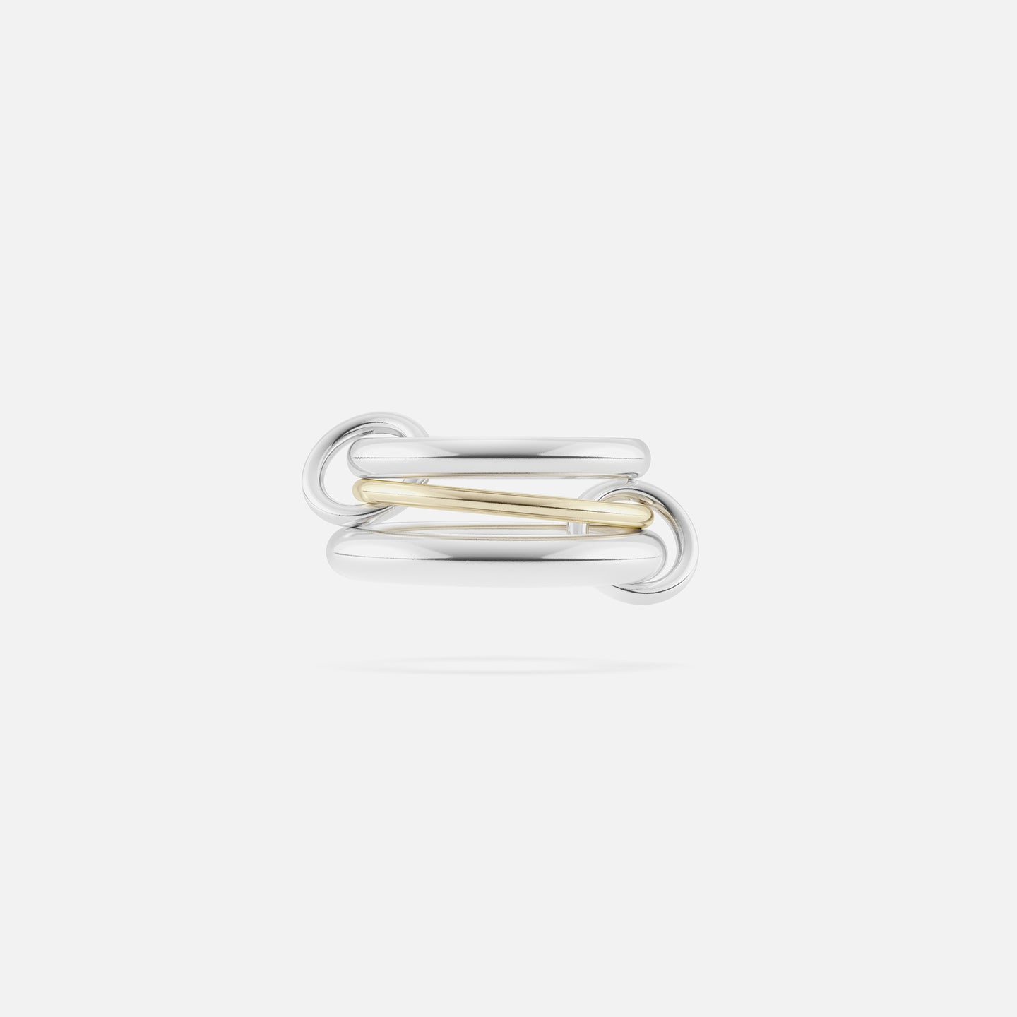 Spinelli Kilcollin Amaryllis 3 Link Ring - Silver / Yellow Gold – Kith