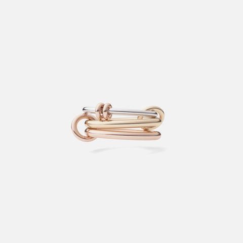 Spinelli Kilcollin Raneth MX 3 Link Ring - Silver / Yellow Gold