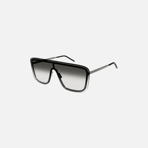 Saint Laurent SL 364 Mask Ruthenium Sunglasses - Grey