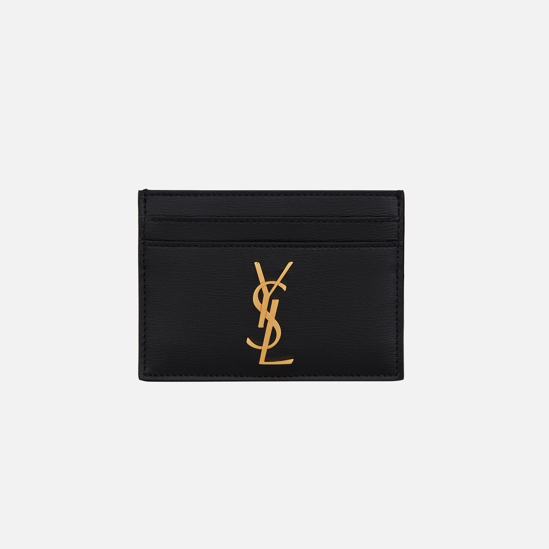 Saint Laurent Credit Card Case Large YSL - Black