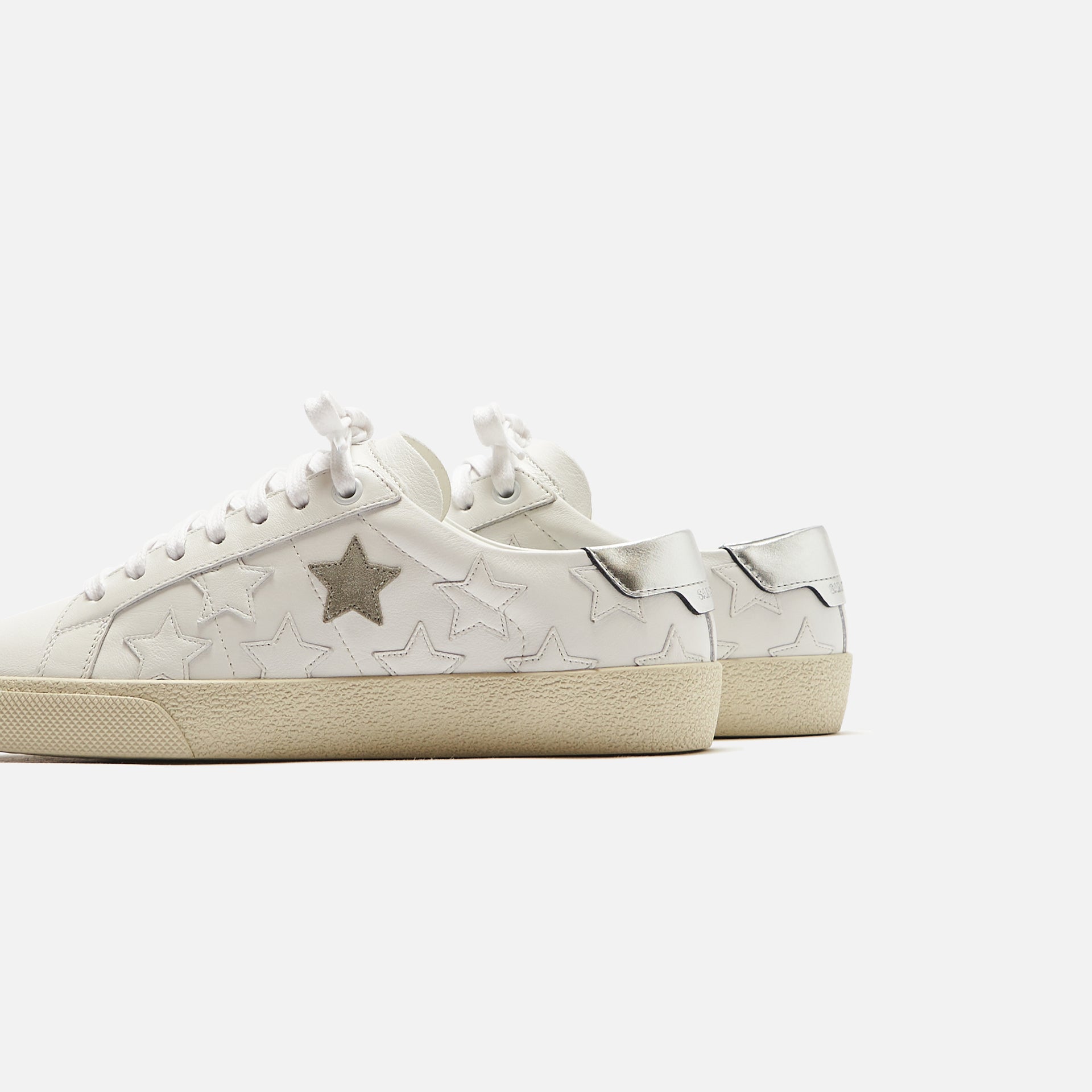 Saint Laurent WMNS Court Classic SL/06 - White / Pink Stars