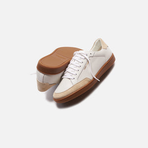 Saint Laurent SL/10 Low Top Sneaker - White / Tan