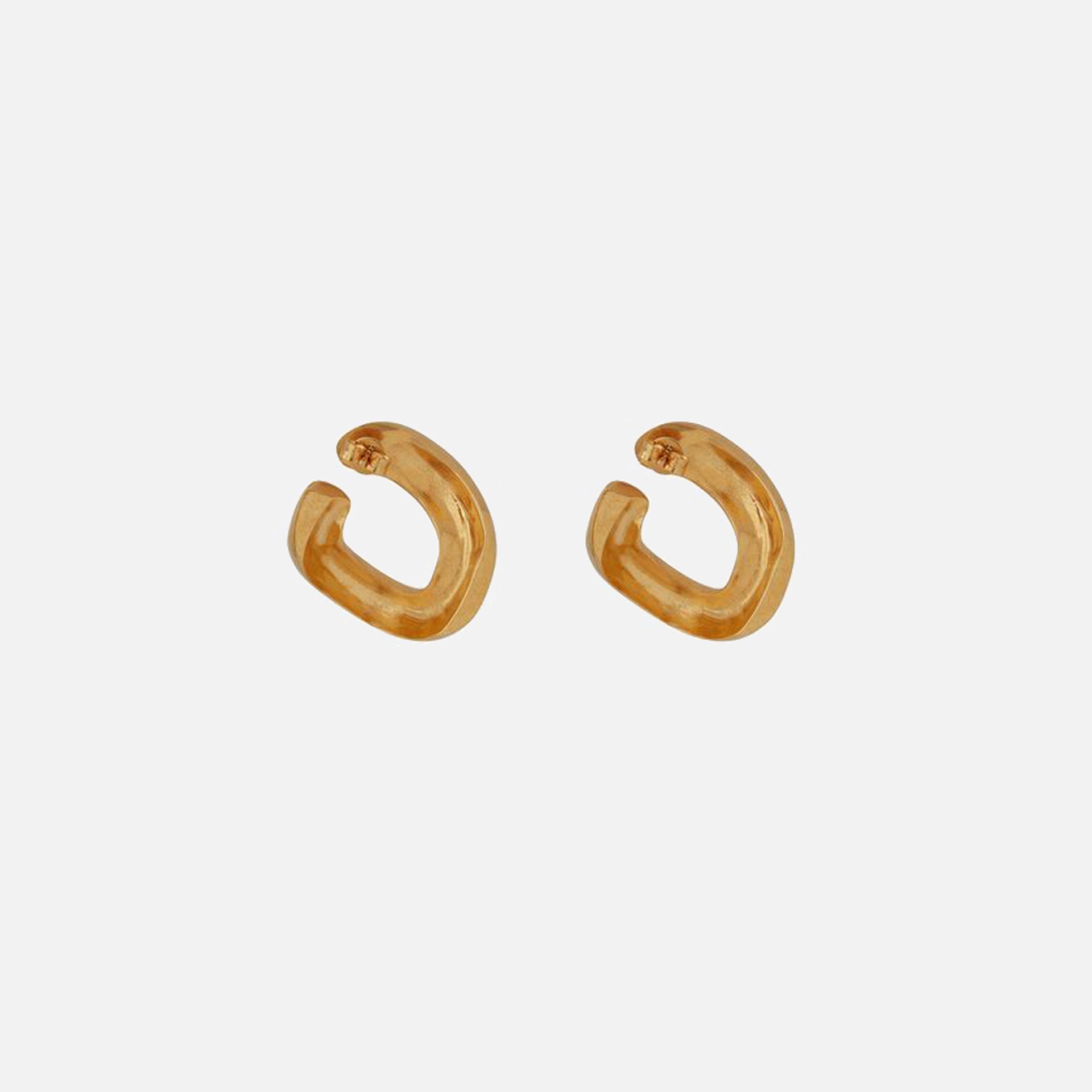 Saint Laurent Earrings Gourmette Link - Gold