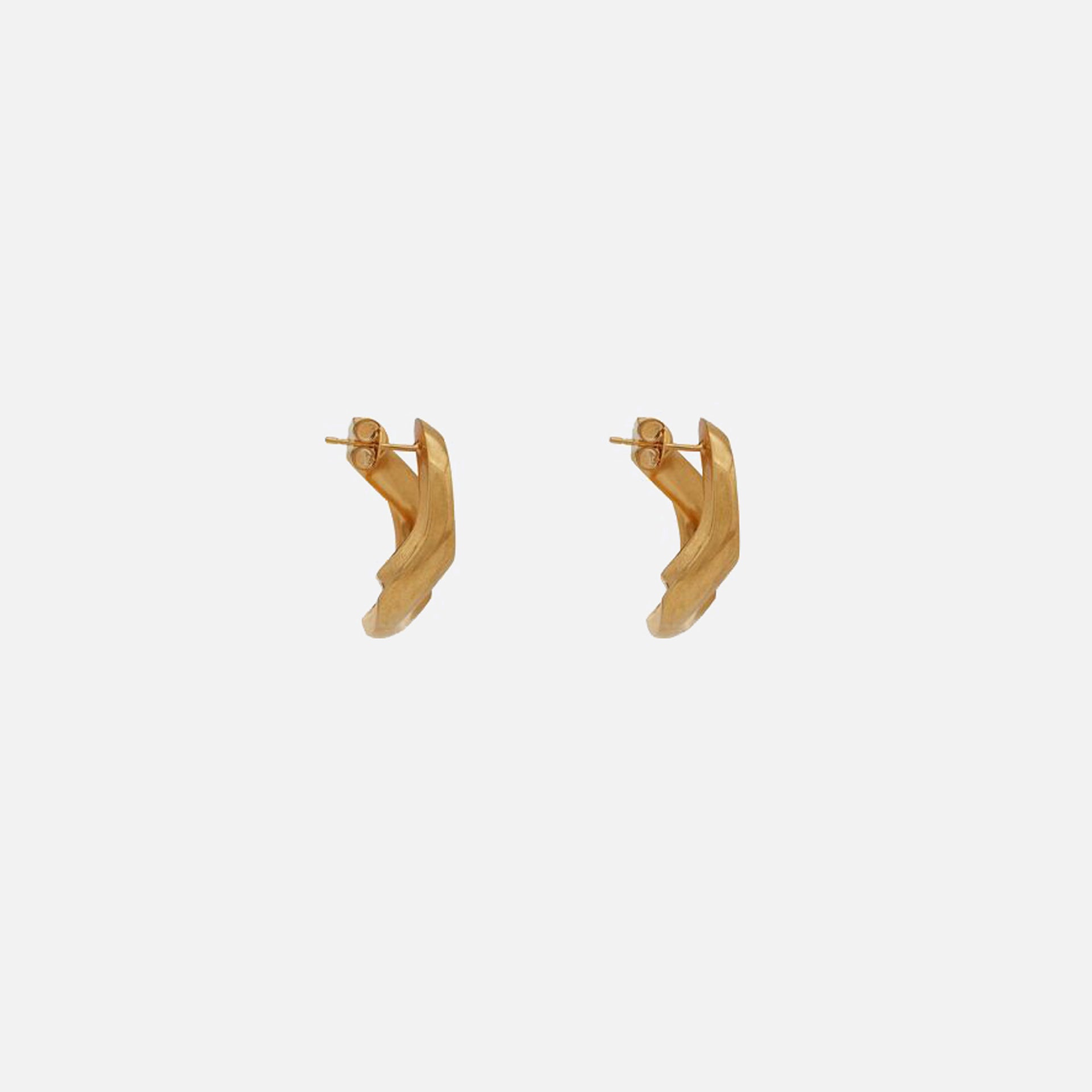 Saint Laurent Earrings Gourmette Link - Gold