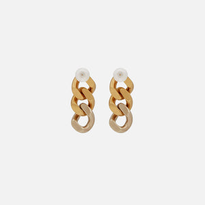 Saint Laurent Earrings 3 Link - Gold