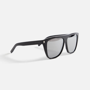 Saint Laurent SL 1 Sunglasses - Black / Silver Lens