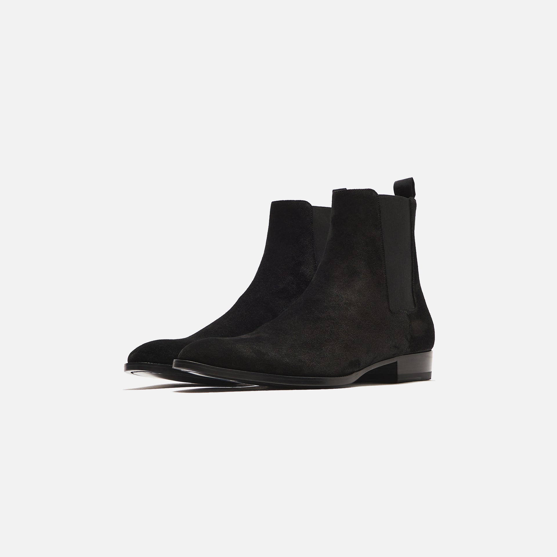 Saint Laurent Wyatt Chelsea 30mm - Suede Noir