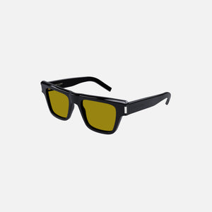 Saint Laurent Bold Flat Top Sunglasses - Black