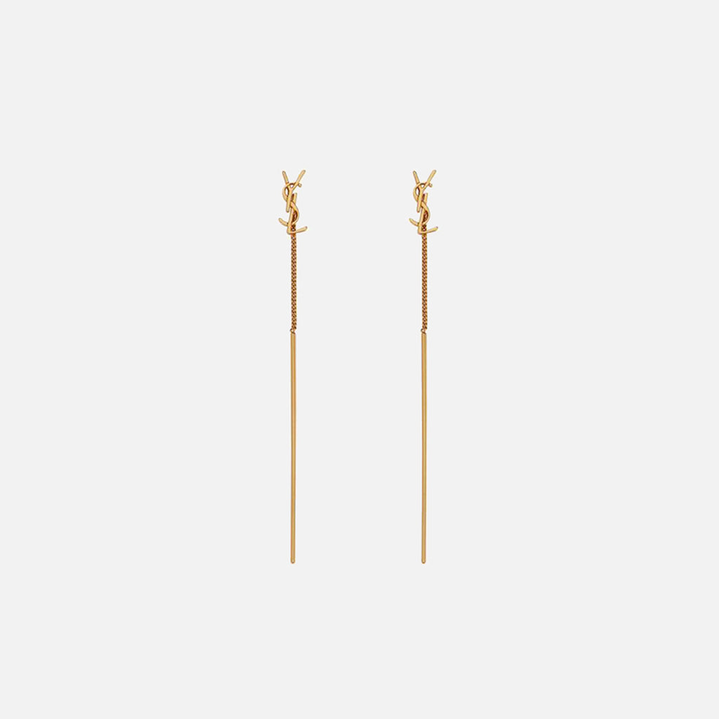 Saint Laurent Cassandre Earrings - Gold – Kith