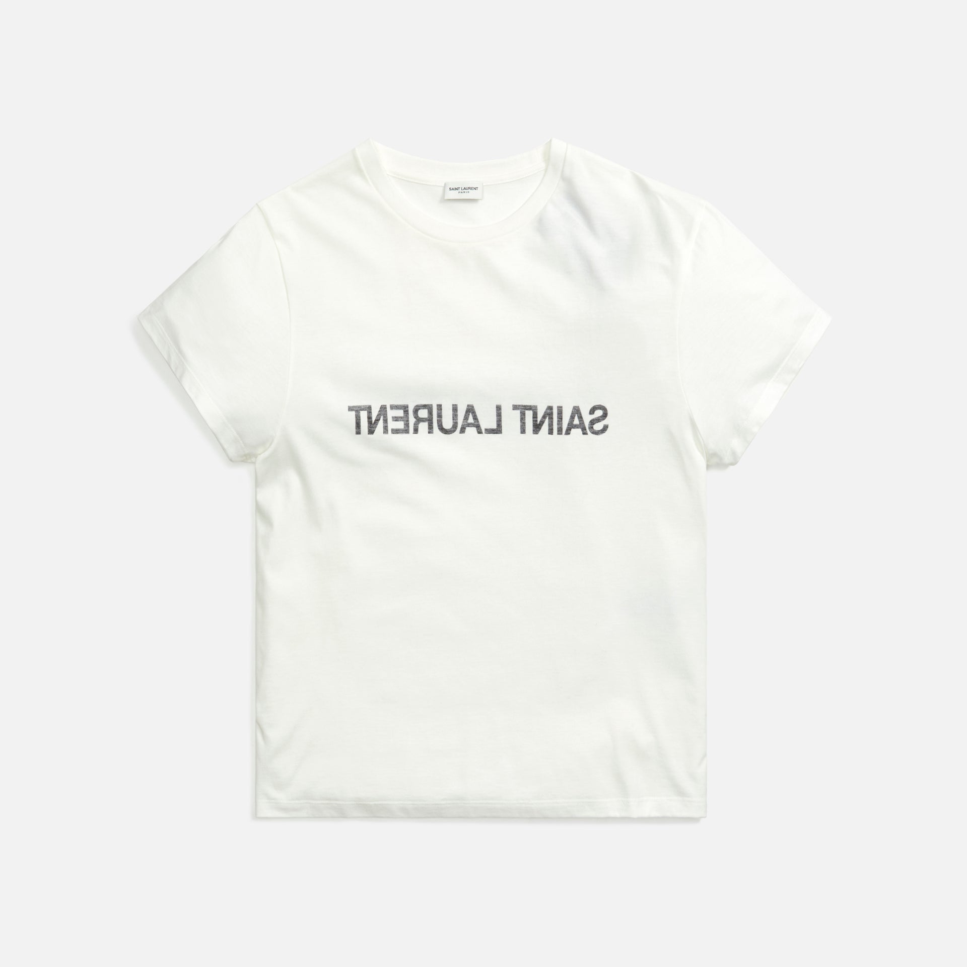 Saint Laurent Reverse Tee - Natural