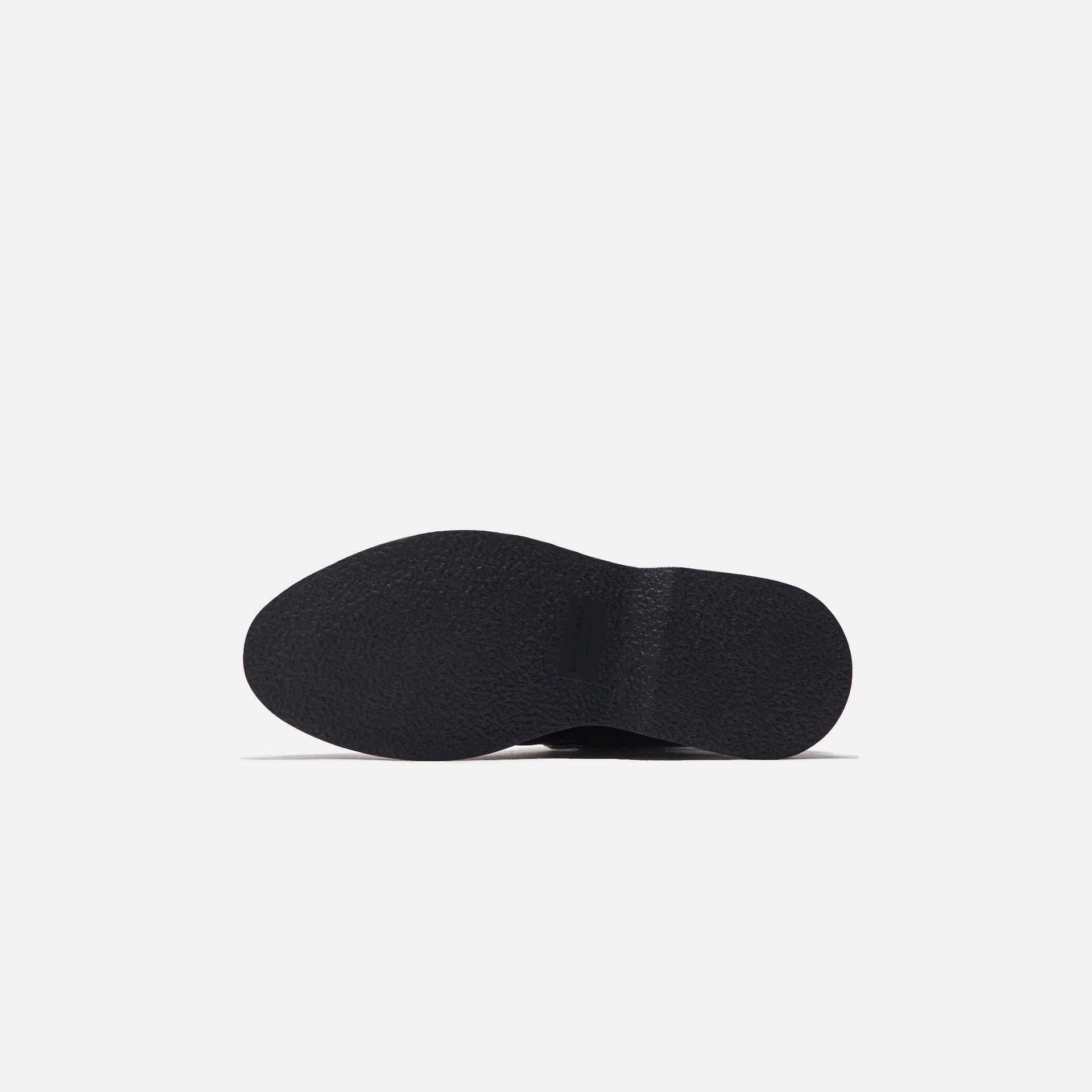 Saint Laurent Teddy Strap Leopard Boots - Black