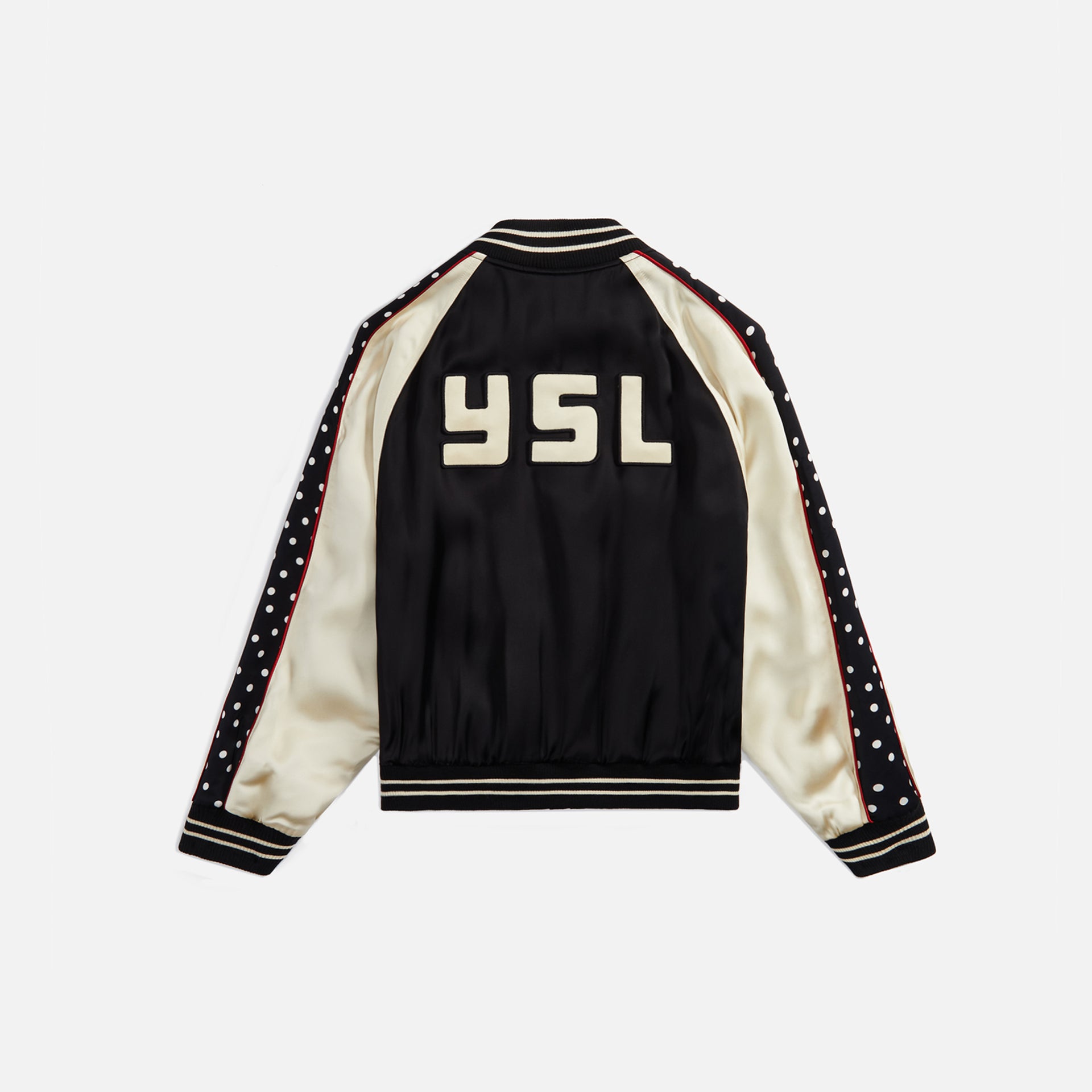 Saint Laurent Teddy Manches Raglan Jacket - Noir