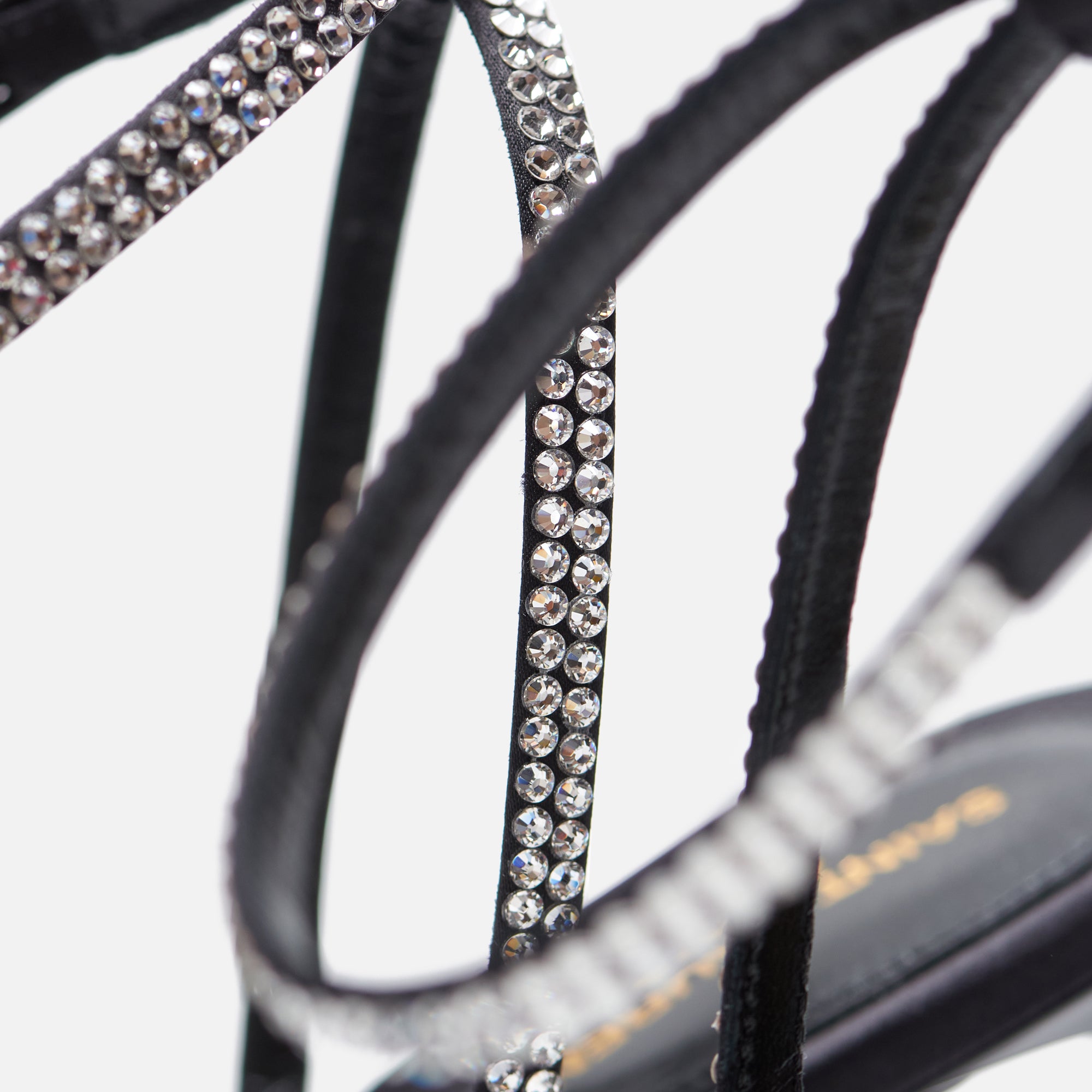 【関税&送料込】Saint Laurent Gippy 90 Lex Sandal Black With Saint Laurent Gippy Thong Sandal in Nero | FWRD