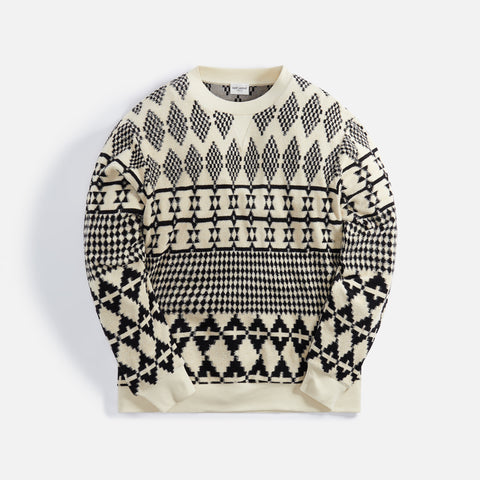 Crew neck jacquard sweater, Knitwear & Sweatshirts, Men's