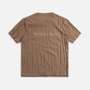 Saint Laurent Tee - Taupe / Naturel