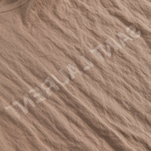 Saint Laurent Tee - Taupe / Naturel